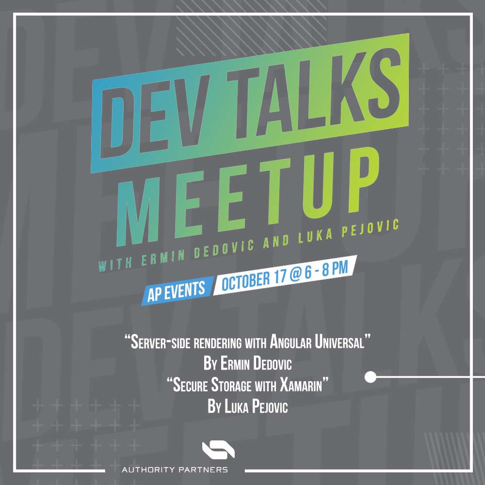 DEV Talks Meetup 2