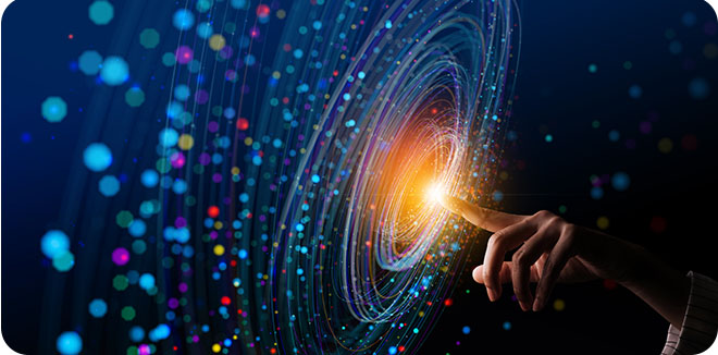 Big Data concept. Digital neural network.Business woman hand touching Introduction of artificial intelligence. Cyberspace of future.Science and innovation of technology. Big Data concept. Digital neural network.Business woman hand touching Introduction of artificial intelligence. Cyberspace of future.Science and innovation of technology.