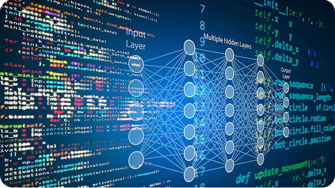 Digital information technology concept. Cybersecurity and protection system from online crime threats. Data Analytics or Data Science. Binary code polygons connected on dark blue background. Digital information technology concept. Cybersecurity and protection system from online crime threats. Data Analytics or Data Science. Binary code polygons connected on dark blue background.
